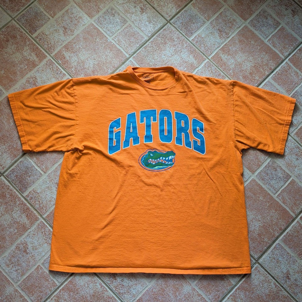 Champs Florida Gators T-Shirt Mens XXL Orange NCAA Team Edition Apparel Crewneck